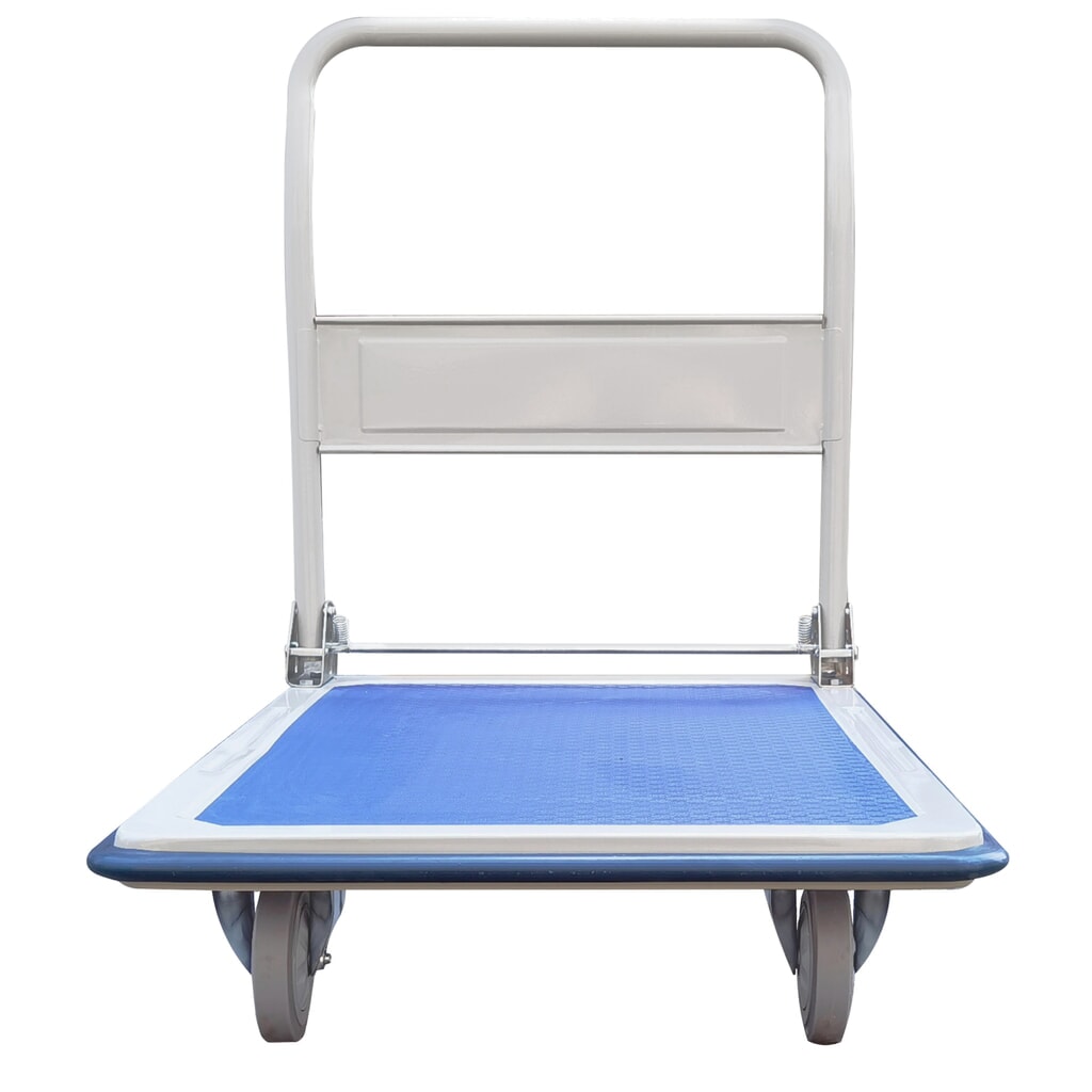 Plattformwagen aus Stahlblech, klappbar, TK 150 kg, BxT 480 x 740 mm Produktabbildung Nr. 6: Plattformwagen aus Stahlblech, klappbar, TK 150 kg, BxT 480 x 740 mm