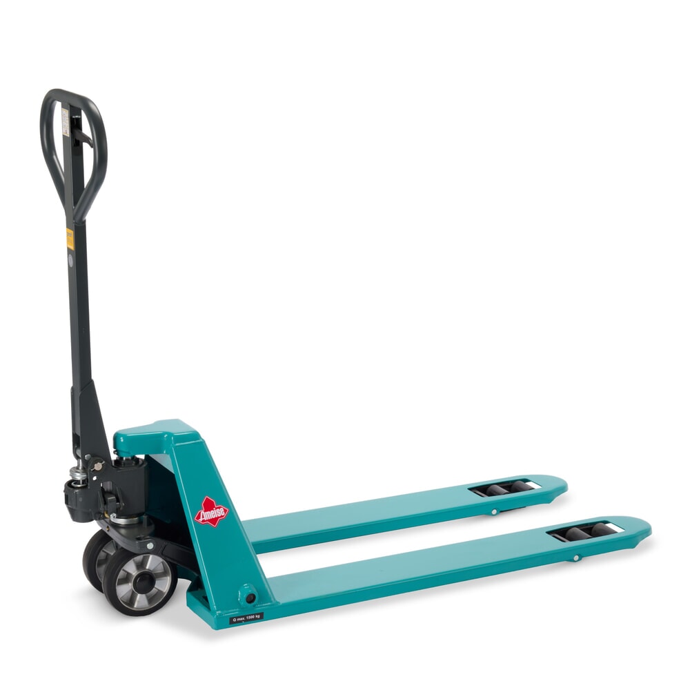 Číslo obrázku produktu 1: Nízký ruční paletový vozík Ameise® PTM 1.5 Low, nosnost 1500 kg, délka vidlí 1150 mm, plná pryž/polyuretan, tandemová kolečka