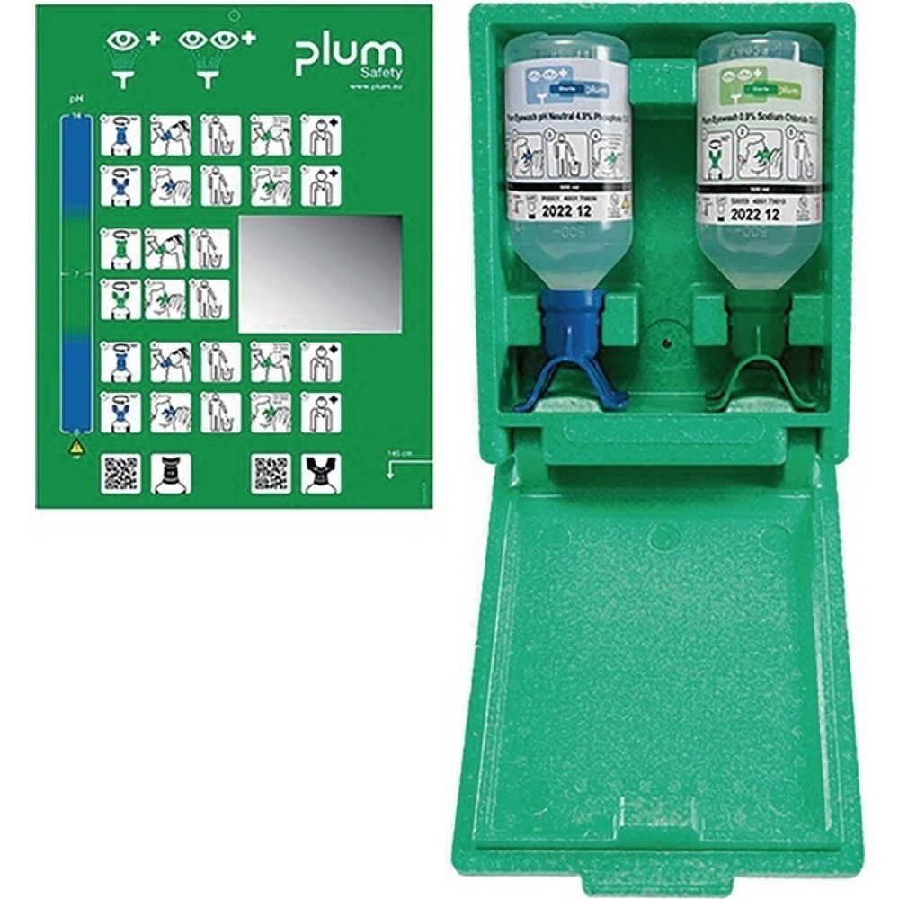 Produktabbildung Nr. 1: Plum Augennotfallstation DUO, 0,5l pH Neut.DUO,0,5l Augenspüllös.DUO
