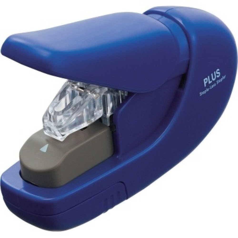 Produktabbildung: PLUS Japan Heftgerät 31147 3,5x7,4x10,8cm max. 5Blatt blau