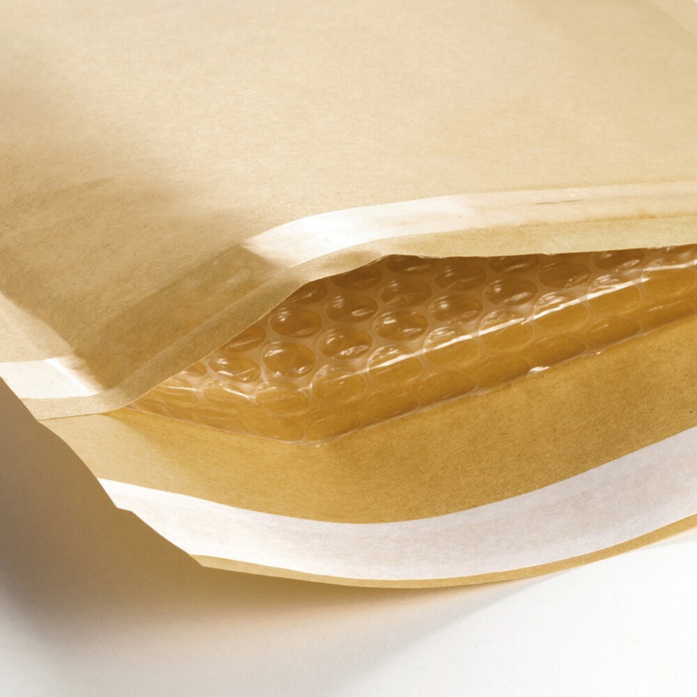N° de l'image du produit 2 : Pochettes d’expédition à film à bulles, dimensions intérieures Lxl 215 x 340 mm, jaune d’or