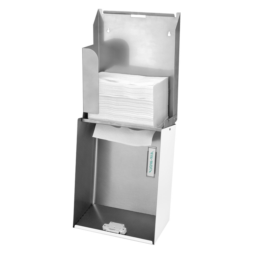 Zdjęcie produktu nr 2: Podajnik ręczników papierowych Air-Wolf serii Omega na ok. 500 ręczników papierowych, kolor biały