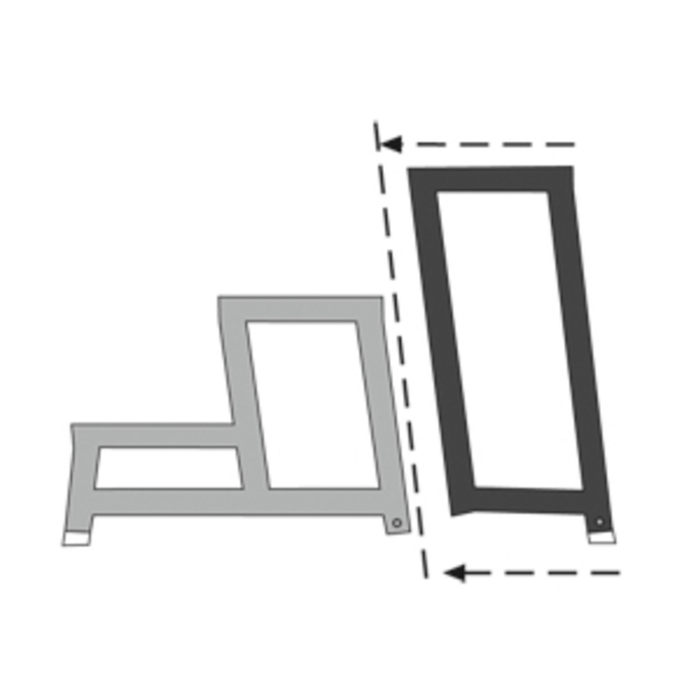 N° de l'image du produit 2 : Podium de travail ZARGES, module C, hauteur de travail 600 mm