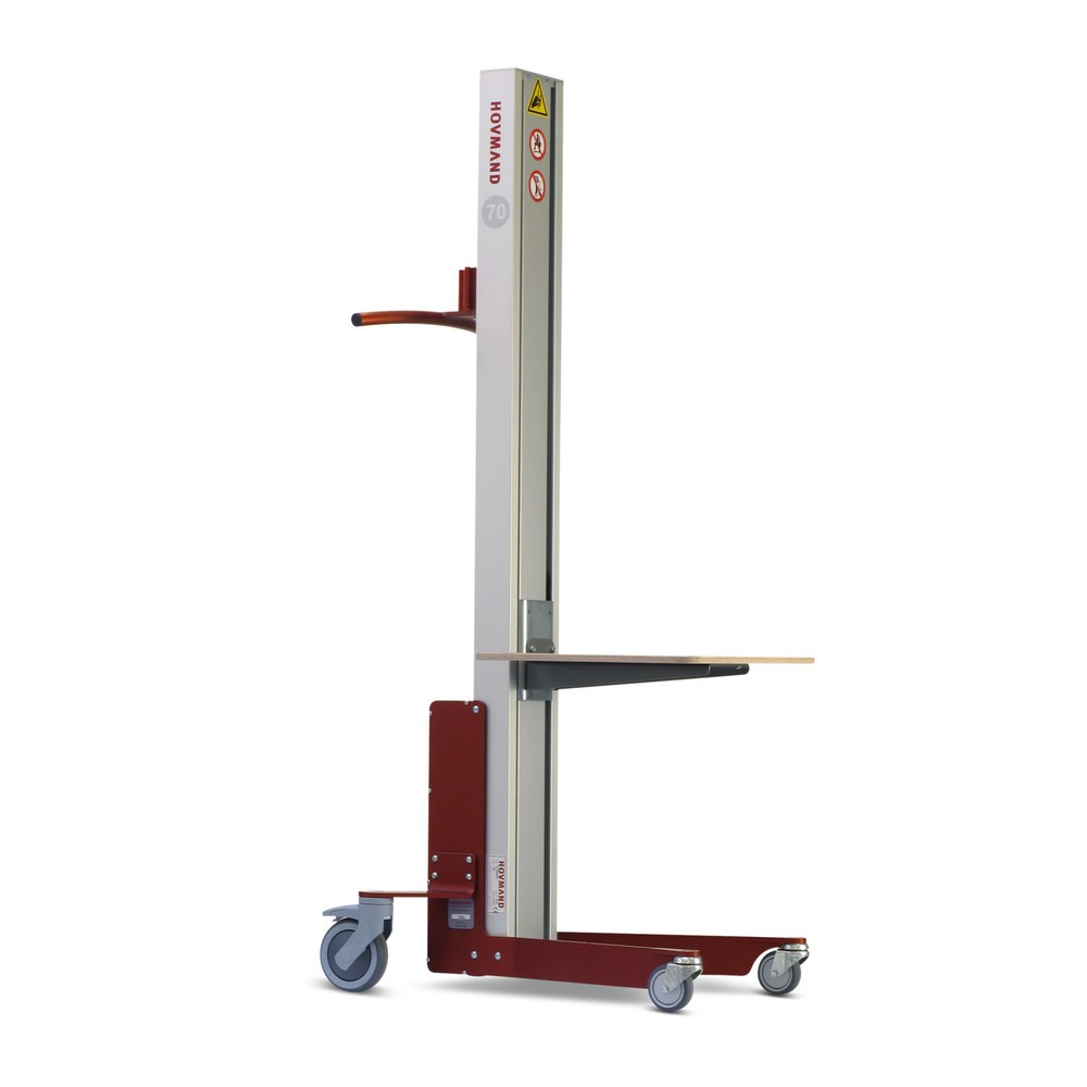 Zdjęcie produktu nr 1: Podnośnik HOVMAND z platformą drewnianą, zakres podnoszenia 115-1754 mm, udźwig 70 kg