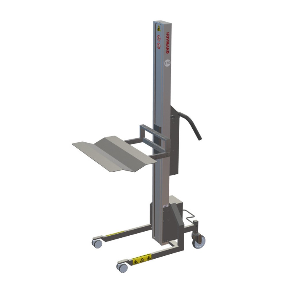Zdjęcie produktu nr 1: Podnośnik HOVMAND z platformą Wave do rolek o masie do 100 kg, wysokość podnoszenia 1242 mm, udźwig 130 kg