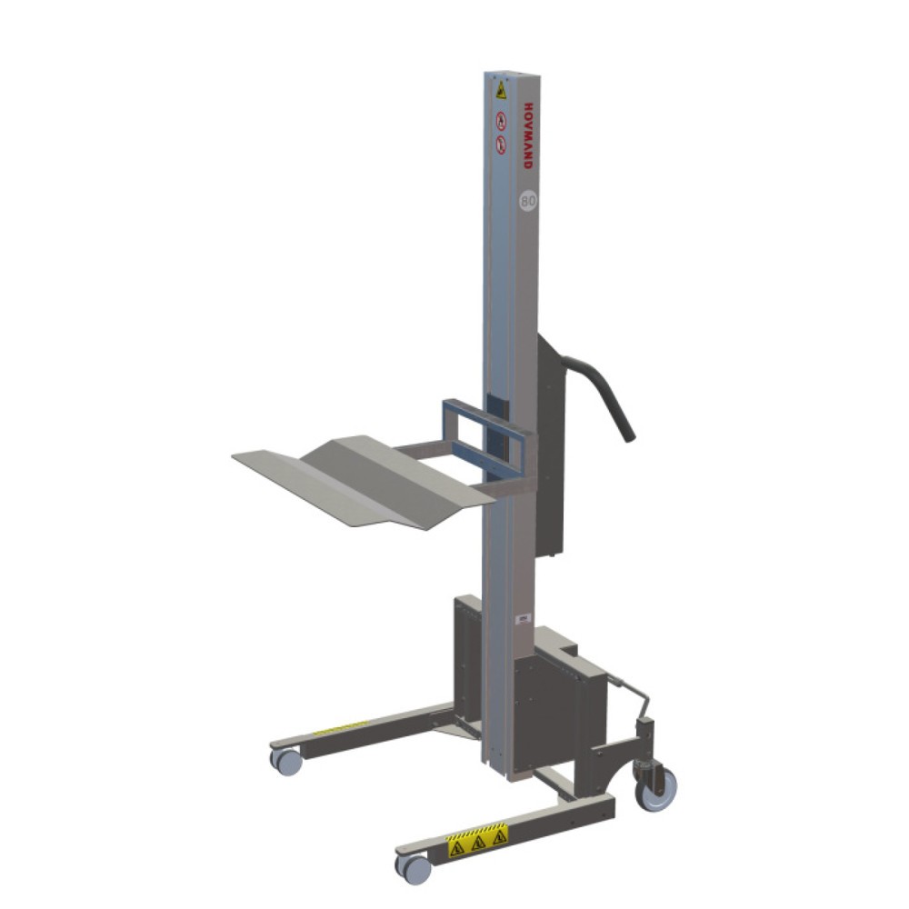 Zdjęcie produktu nr 1: Podnośnik HOVMAND z platformą Wave do rolek o masie do 50 kg, wysokość podnoszenia 1 642 mm, udźwig 80 kg