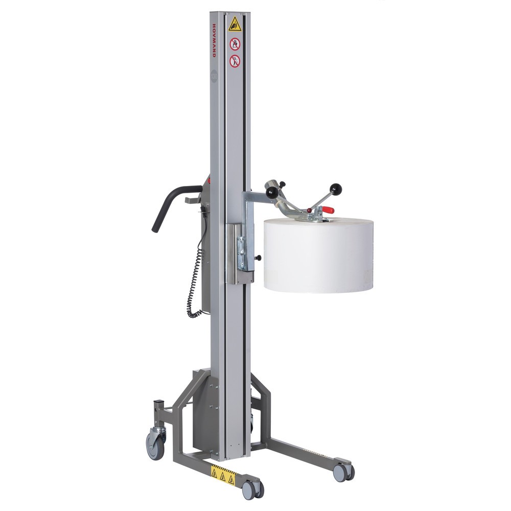 Zdjęcie produktu nr 1: Podnośnik HOVMAND z trzpieniem do rolek o masie do 40 kg, wysokość podnoszenia 1242 mm, udźwig 130 kg