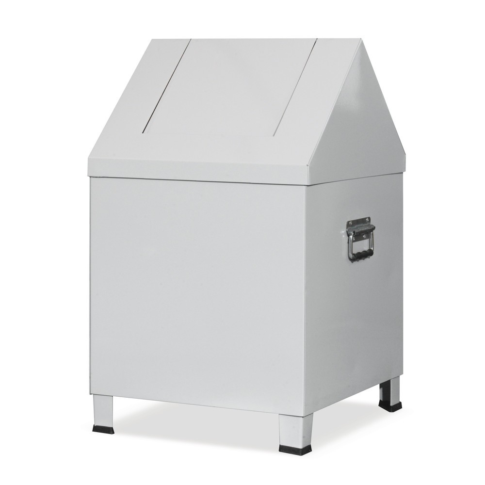 Zdjęcie produktu nr 1: Pojemnik na czyściwo HEMMDAL , wys. x szer. x gł. 680 x 400 x 400 mm, jasnoszary