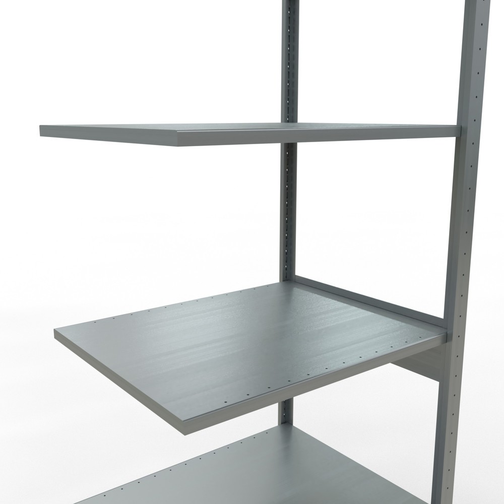 Číslo obrázku produktu 4: Policový regál SCHULTE, montáž zasouváním, přídavné pole, nosnost police 150 kg, pozinkovaný, VxŠxH 2500 x 750 x 600 mm