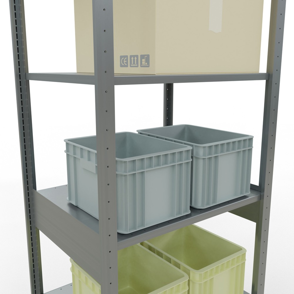 Číslo obrázku produktu 3: Policový regál SCHULTE, pozink, nosnost police 150 kg, VxŠxH 2500 x 810 x 636 mm