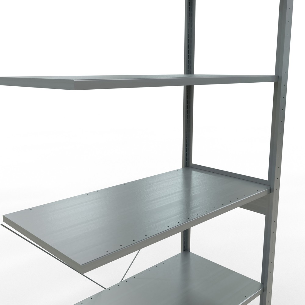 Číslo obrázku produktu 5: Policový regál SCHULTE zasouvací systém, přídavné pole, nosnost police 150 kg, pozinkovaný, VxŠxH 2500 x 1000 x 500 mm