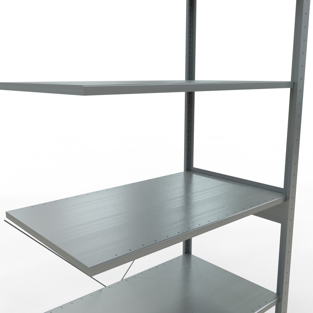 Číslo obrázku produktu 5: Policový regál SCHULTE zasouvací systém, přídavné pole, nosnost police 150 kg, pozinkovaný, VxŠxH 2500 x 1000 x 600 mm
