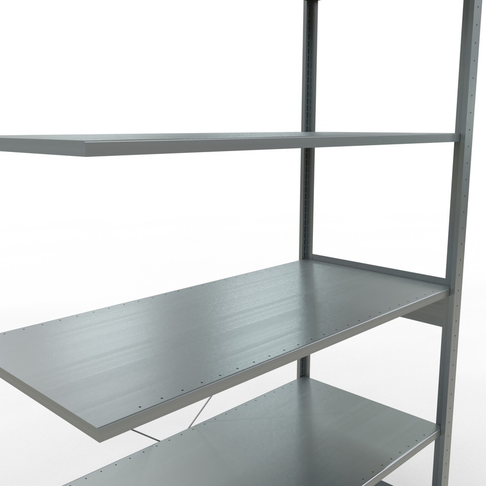 Číslo obrázku produktu 5: Policový regál SCHULTE zasouvací systém, přídavné pole, nosnost police 150 kg, pozinkovaný, VxŠxH 2500 x 1300 x 600 mm