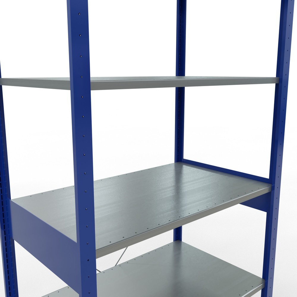 Číslo obrázku produktu 2: Policový regál SCHULTE, hořcová modř / pozink, nosnost police 150 kg, VxŠxH 2500 x 1 060 x 636 mm