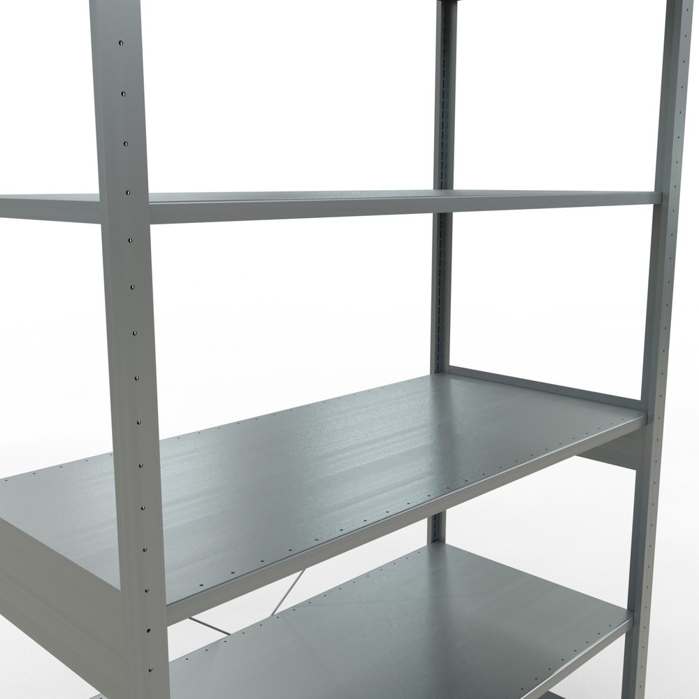 Číslo obrázku produktu 5: Policový regál SCHULTE, pozink, nosnost police 150 kg, VxŠxH 2500 x 1360 x 636 mm