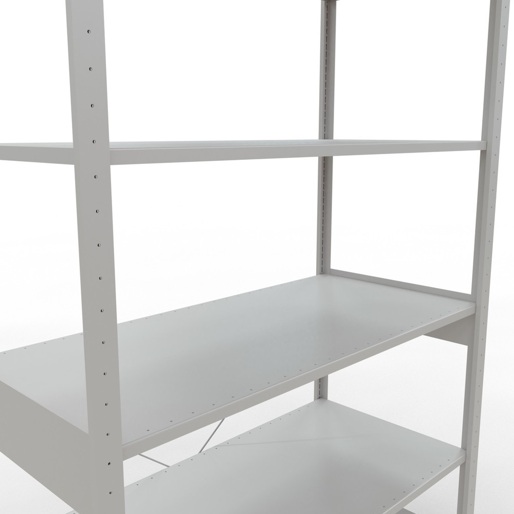 Číslo obrázku produktu 5: Policový regál SCHULTE, šeď světlá, nosnost police 150 kg, VxŠxH 2500 x 1 360 x 636 mm