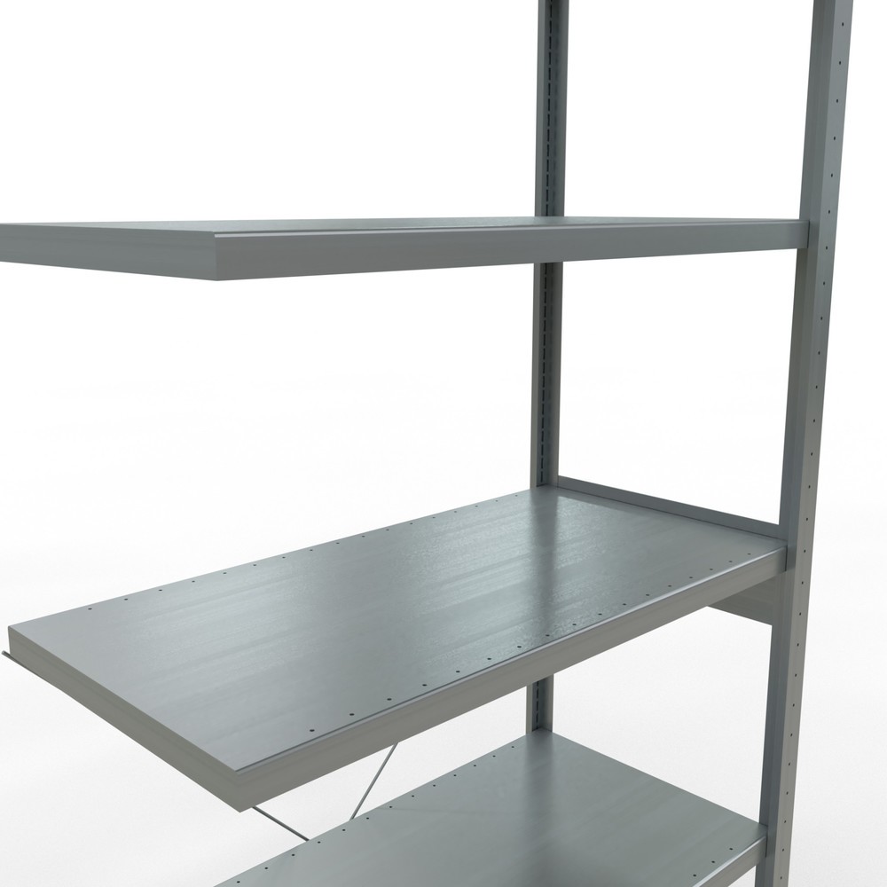 Číslo obrázka výrobku 5: SCHULTE policový regál, prídavné pole, nosnosť regálu 330 kg, galvanizované, V x Š x H 2 500 x 1 000 x 500 mm
