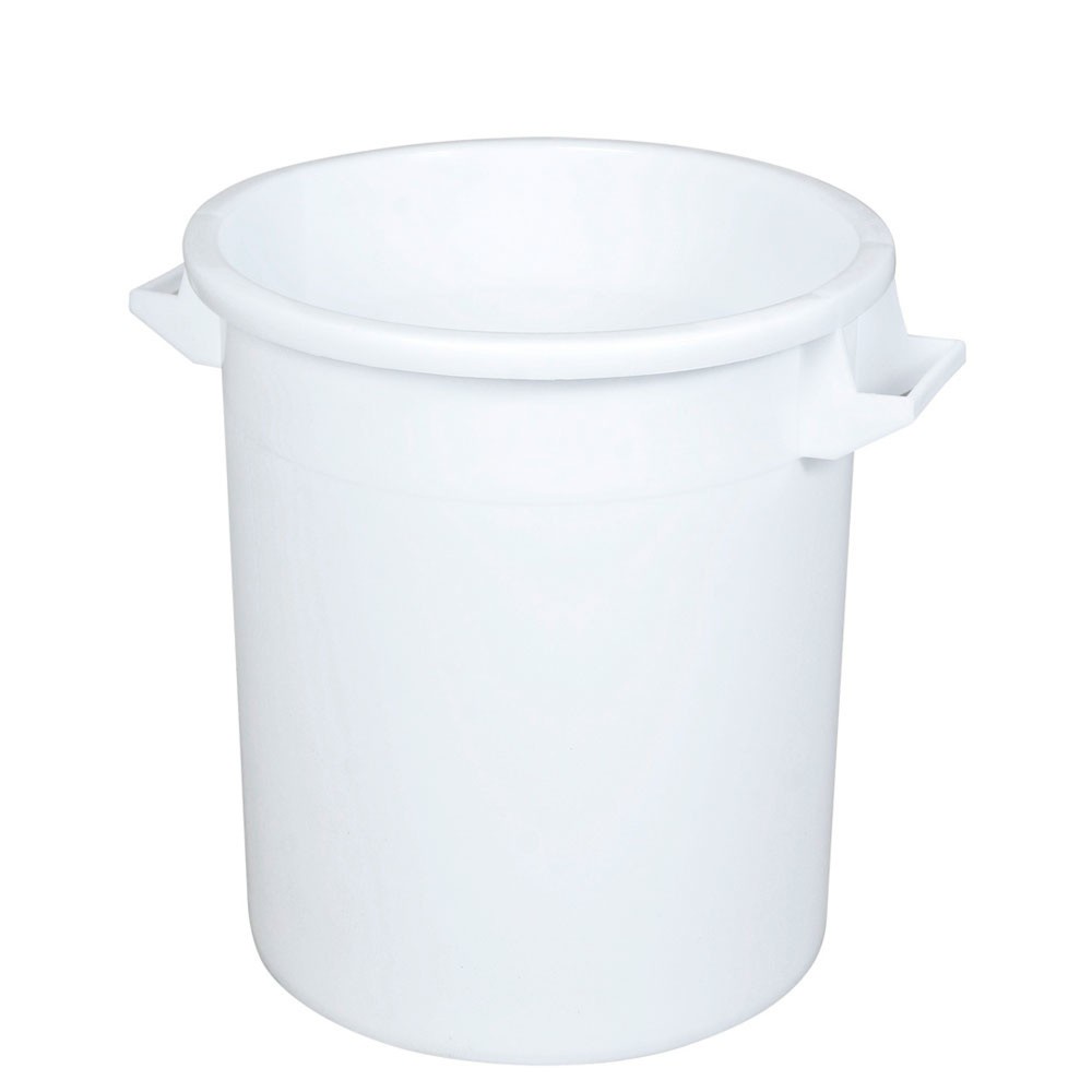 Obrázek produktu: Kulatá bečka, Ø nahoře/dole 450/360 mm, výška 480 mm, 50 litrů, bílá
