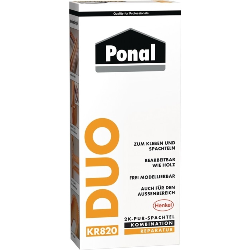 Produktabbildung: PONAL 2K PUR-Spachtel Duo DIN EN 204,D4 315g Faltschachtel
