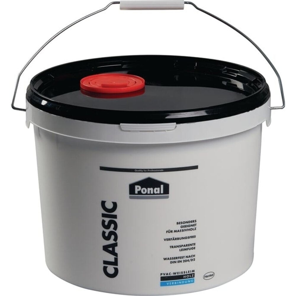 Produktabbildung: PONAL Holzleim Classic, EN 204: D1, D2, 10 kg, Eimer