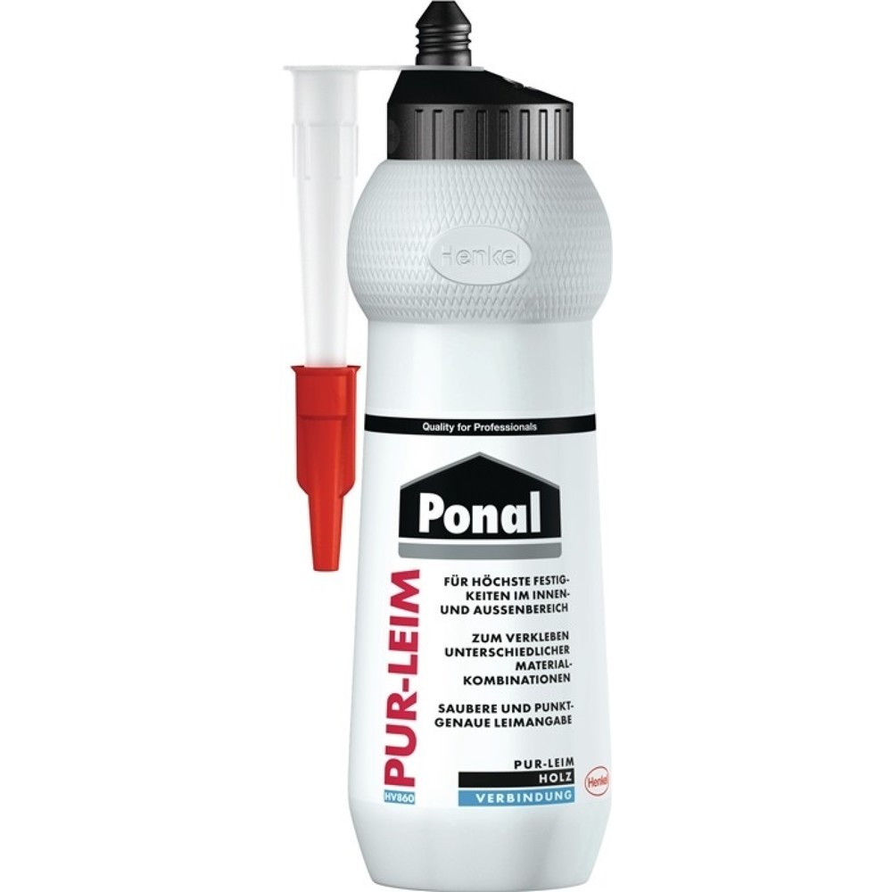 Produktabbildung: PONAL Montagekleber PUR-Leim EN 204: D4 transp.420g Flasche