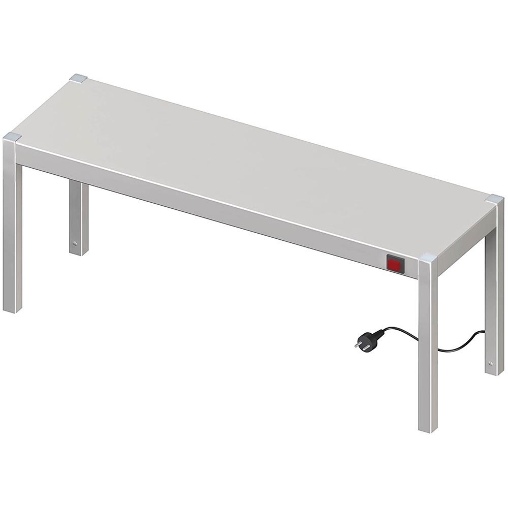 Illustration du produit: pont thermique Stalgast à 1 plateau 800x300x400 mm avec radiateurs infrarouges en céramique