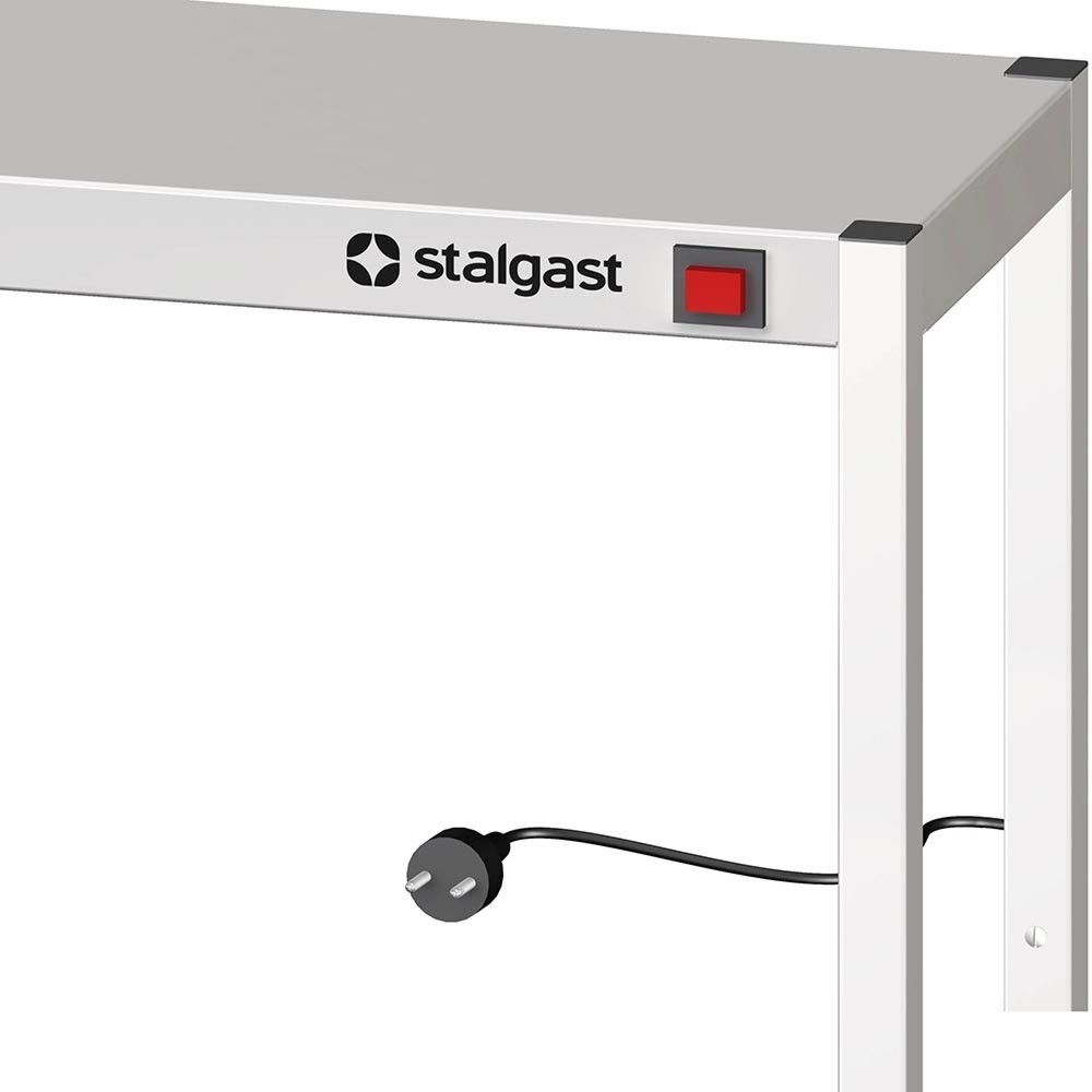 N° de l'image du produit 2 : pont thermique Stalgast à 1 plateau 800x300x400 mm avec radiateurs infrarouges en céramique