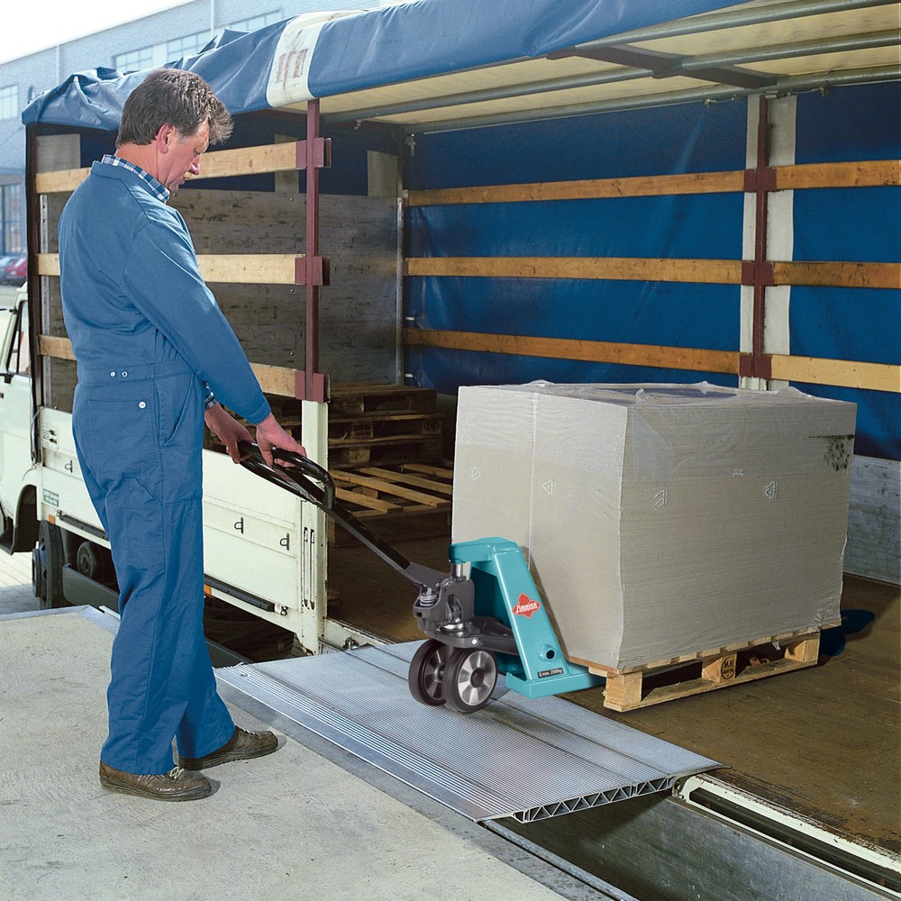 Immagine del prodotto: Ponte basculante, con dispositivo di sicurezza anti-caduta manuale, portata 4.000 kg, LxL 1.250 x 410 mm