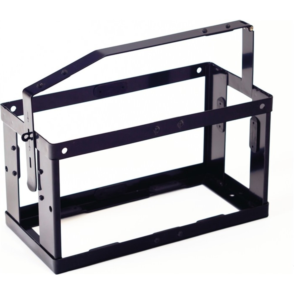 N° de l'image du produit 2 : Support pour bidon L. 370 mm l. 185 mm H. 300 mm noir foncé RAL 9005 2,3 kg VALP