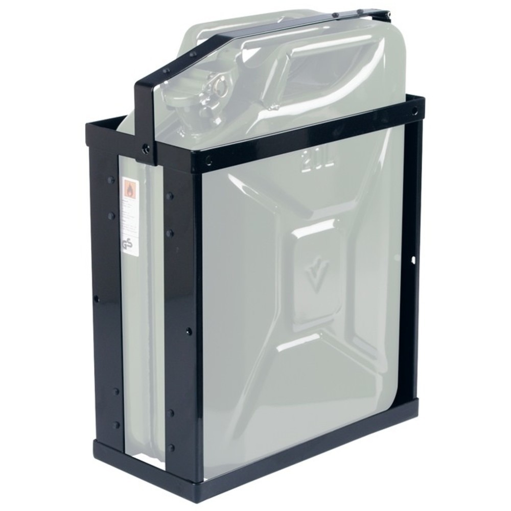 N° de l'image du produit 1 : Support pour bidon L. 370 mm l. 185 mm H. 300 mm noir foncé RAL 9005 2,3 kg VALP