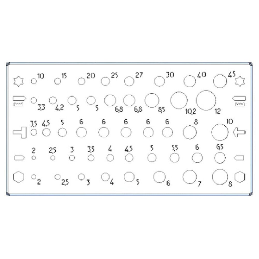 N° de l'image du produit 4 : Porte-foret Fami en acier inoxydable, HxLxP 39 x 155 x 84 mm