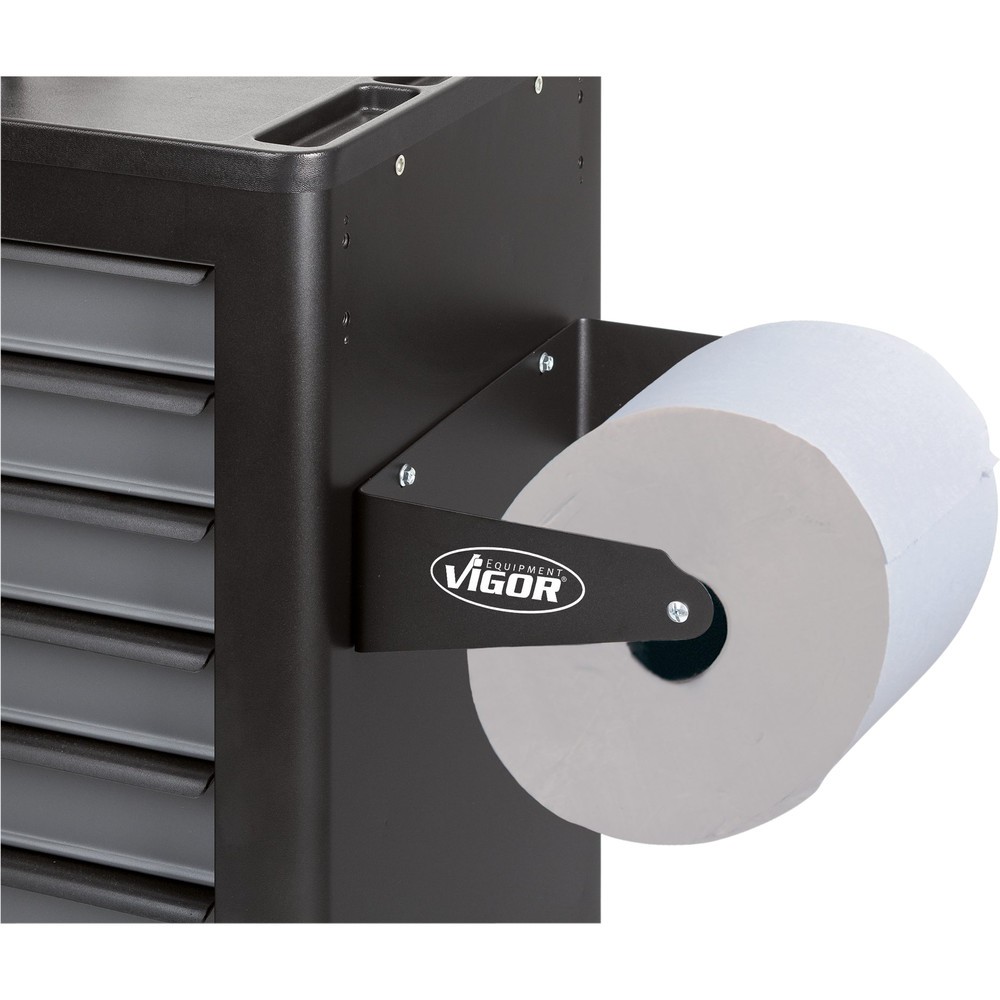 N° de l'image du produit 2 : Porte-rouleau de papier pour chariots à outils et établis VIGOR®