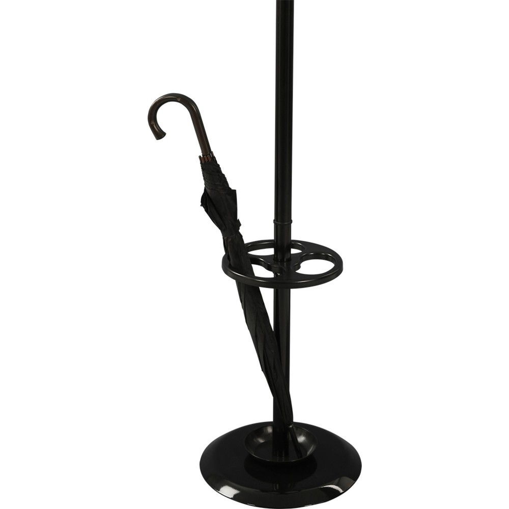 N° de l'image du produit 3 : Portemanteau Porcelain, sur pied, 4 crochets doubles, noir