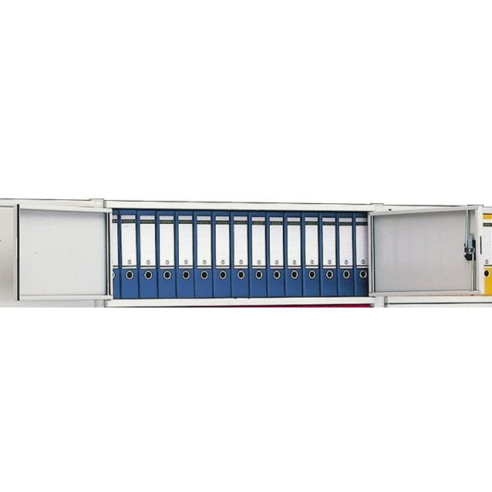 Illustration du produit: Portes battantes sans verrou pour étagère à dossiers META, unilatéral, gris clair, H x l 325 x 1 000 mm