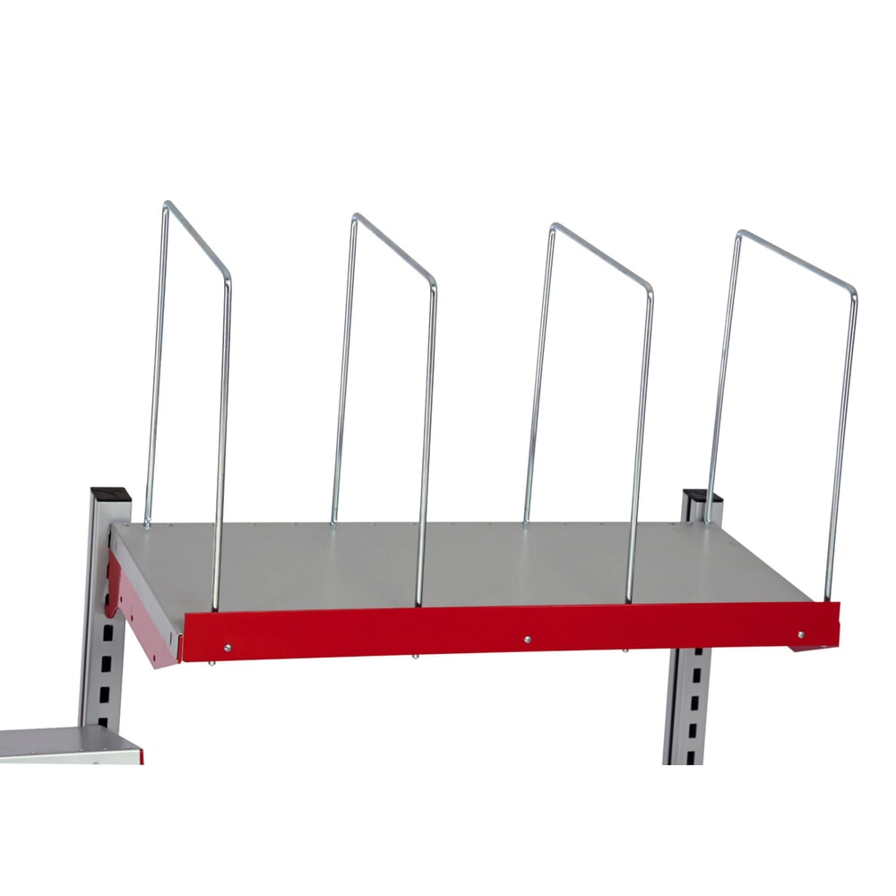 Immagine del prodotto n. 3: Rocholz tavolo di confezionamento regolabile manualmente in altezza FLEX, configurazione con piani di appoggio e divisori per scomparti, AxLxP 690-960 x 2.000 x 800 mm