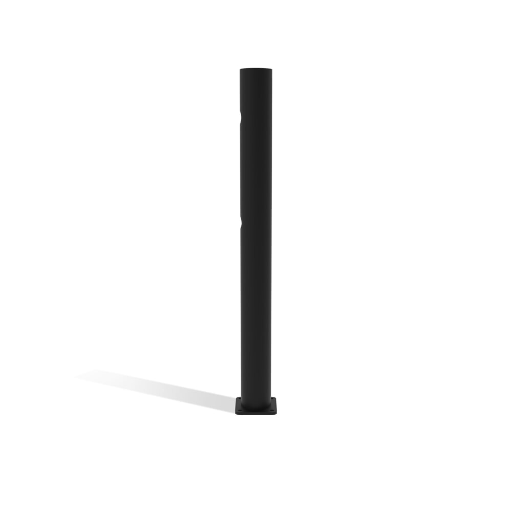 Número de imagen del producto 3: poste de puerta batiente para rieles de seguridad «Delta», Ø 110 mm, altura 1200 mm, 90°, derecha