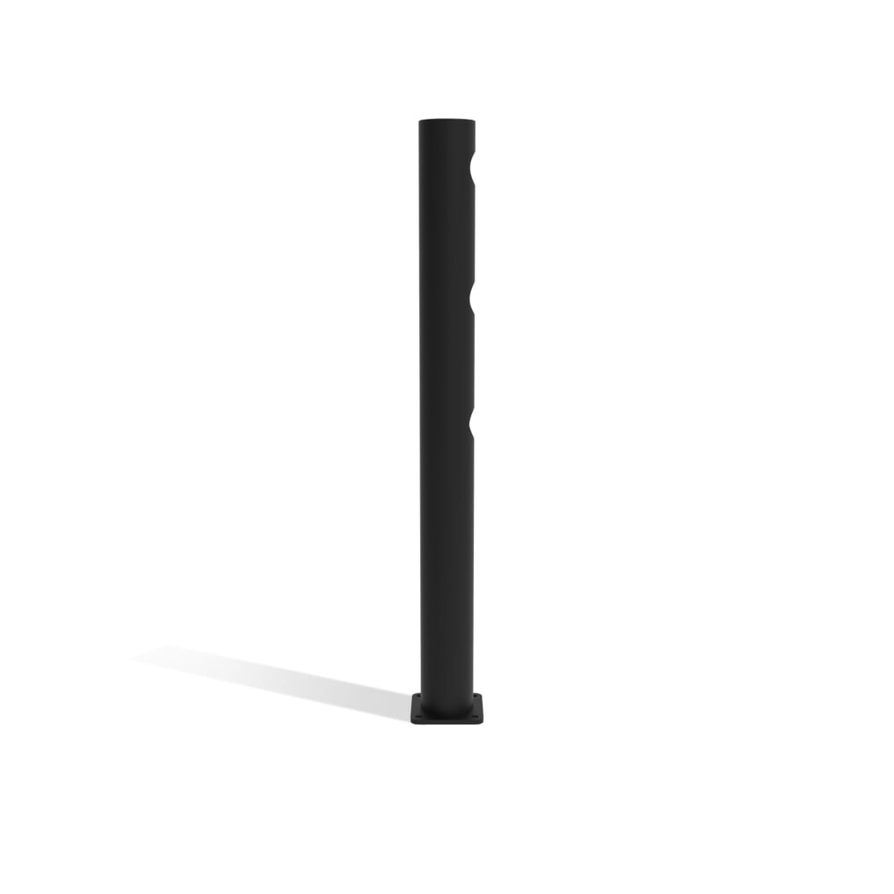 Número de imagen del producto 5: poste de puerta batiente para rieles de seguridad «Delta», Ø 110 mm, altura 1200 mm, 90°, derecha