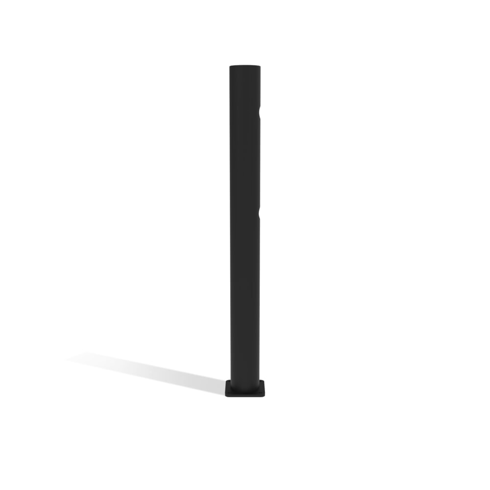 Número de imagen del producto 7: Poste final de puerta batiente dancop, para barandilla de seguridad «Delta», Ø 110 mm, altura 1.200 mm, 90°, izquierda