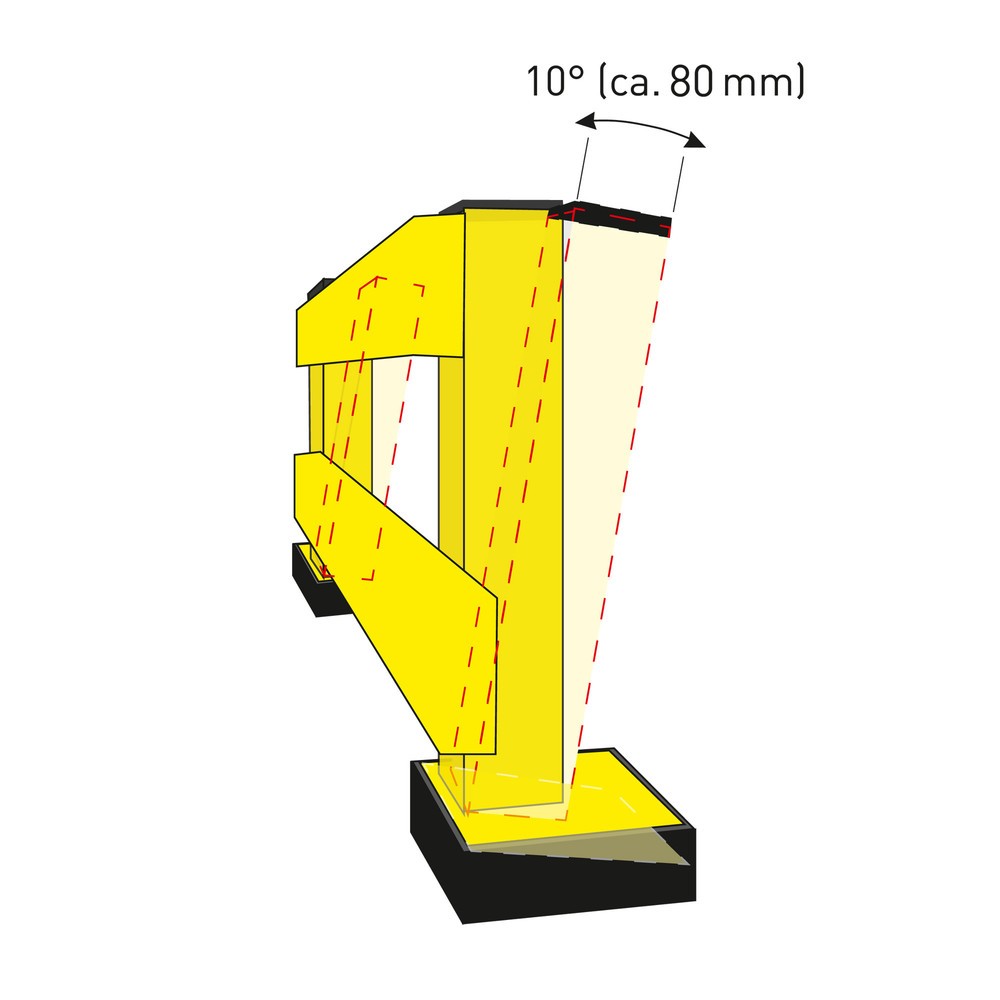 N° de l'image du produit 10 : Poteau pour glissière de protection à profilé en C, pour l’intérieur, hauteur 465 mm