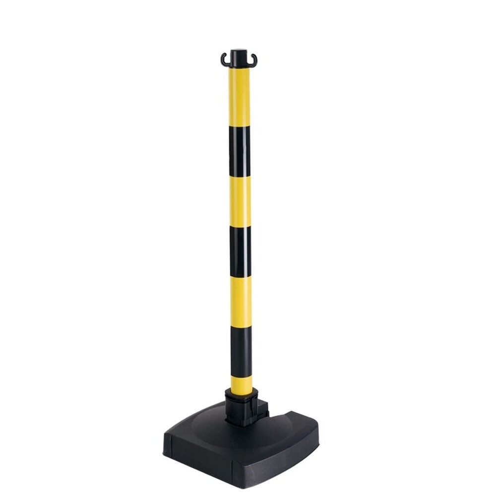 N° de l'image du produit 5 : Potelet à chaîne avec pied pliable, rouge/blanc