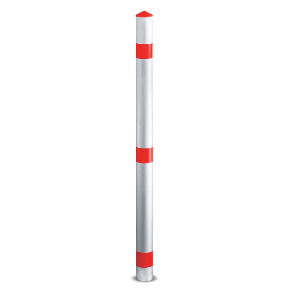 Illustration du produit: URBANUS Potelet auto-redressant en acier, tube rond Ø 76 mm, rouge