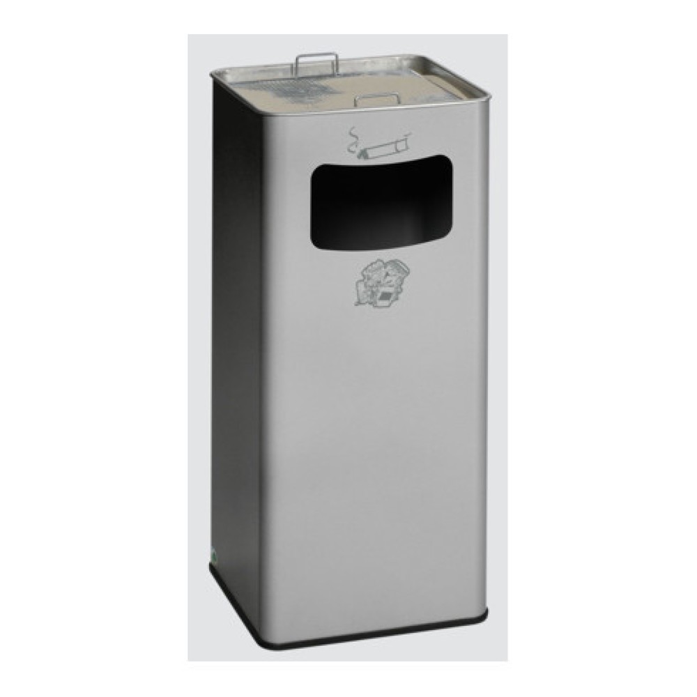 Illustration du produit: Poubelle-cendrier VAR®, modèle sur pied, 53,4 litres, argent