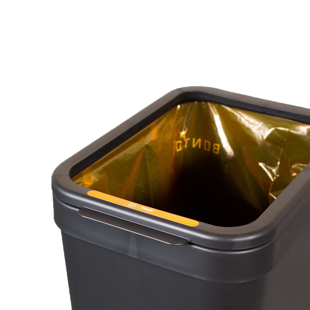 N° de l'image du produit 3 : Poubelle Circubin BON TON, en polypropylène 100 % recyclé, 40 litres, ouverte, anthracite