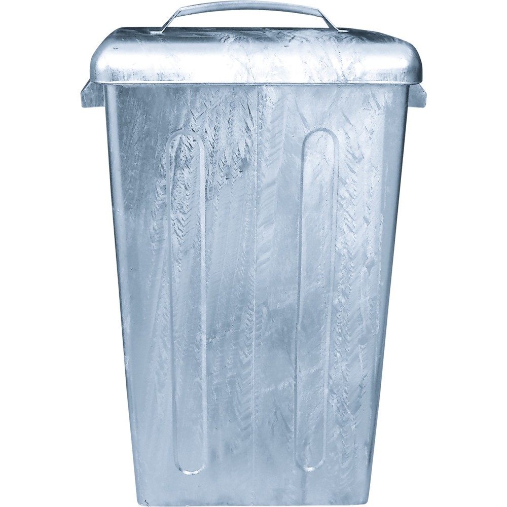 N° de l'image du produit 3 : Poubelle en tôle d’acier galvanisée à chaud, 95 litres