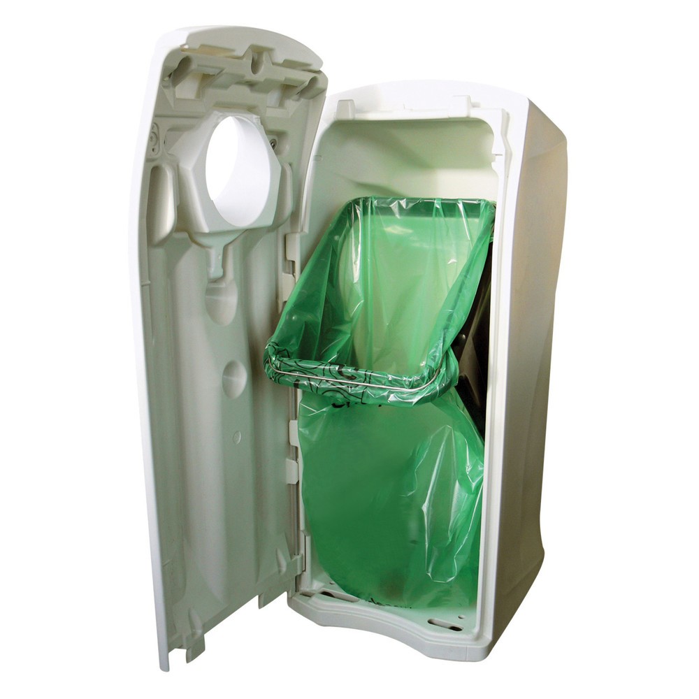 N° de l'image du produit 2 : Poubelle Maxi ENVIROBIN, avec ouverture hélice, 140 litres, gris, vert