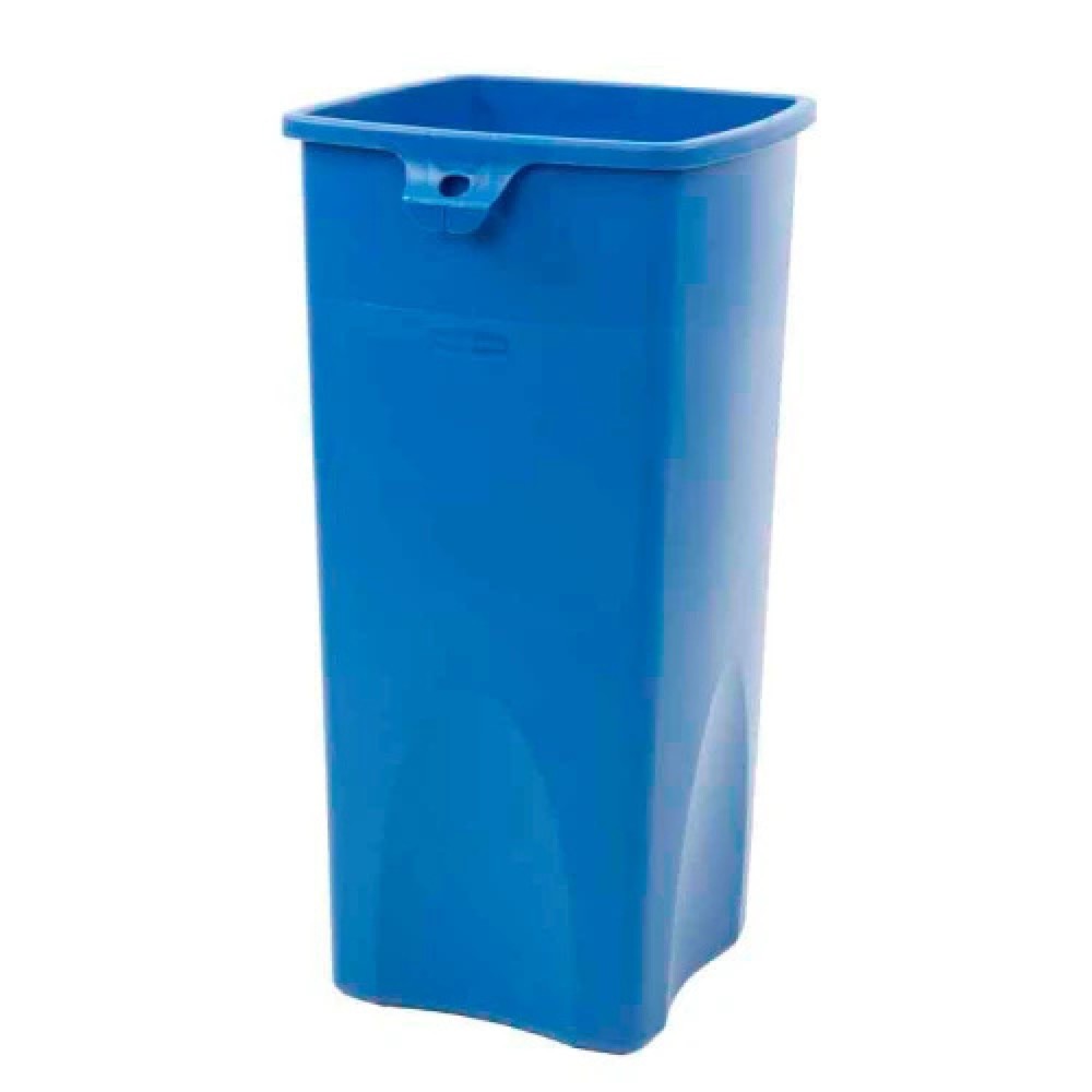 N° de l'image du produit 3 : Collecteur de recyclage Rubbermaid®, 87 litres, bleu