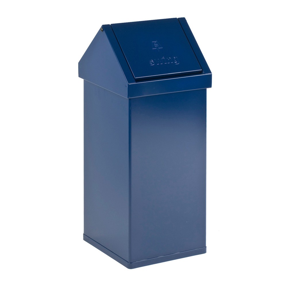 Illustration du produit: Poubelle Swing CARRO, 55 litres, en aluminium, bleu