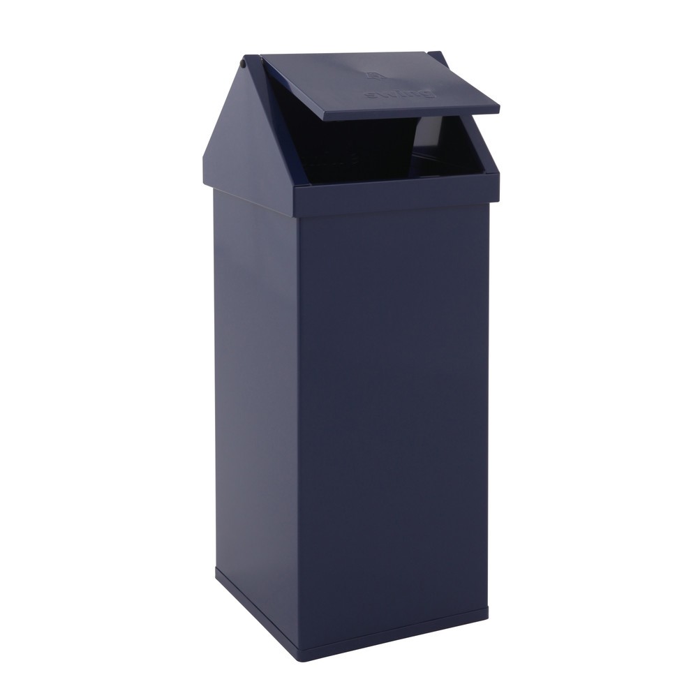 N° de l'image du produit 2 : Poubelle Swing CARRO, 110 litres, en aluminium, bleu