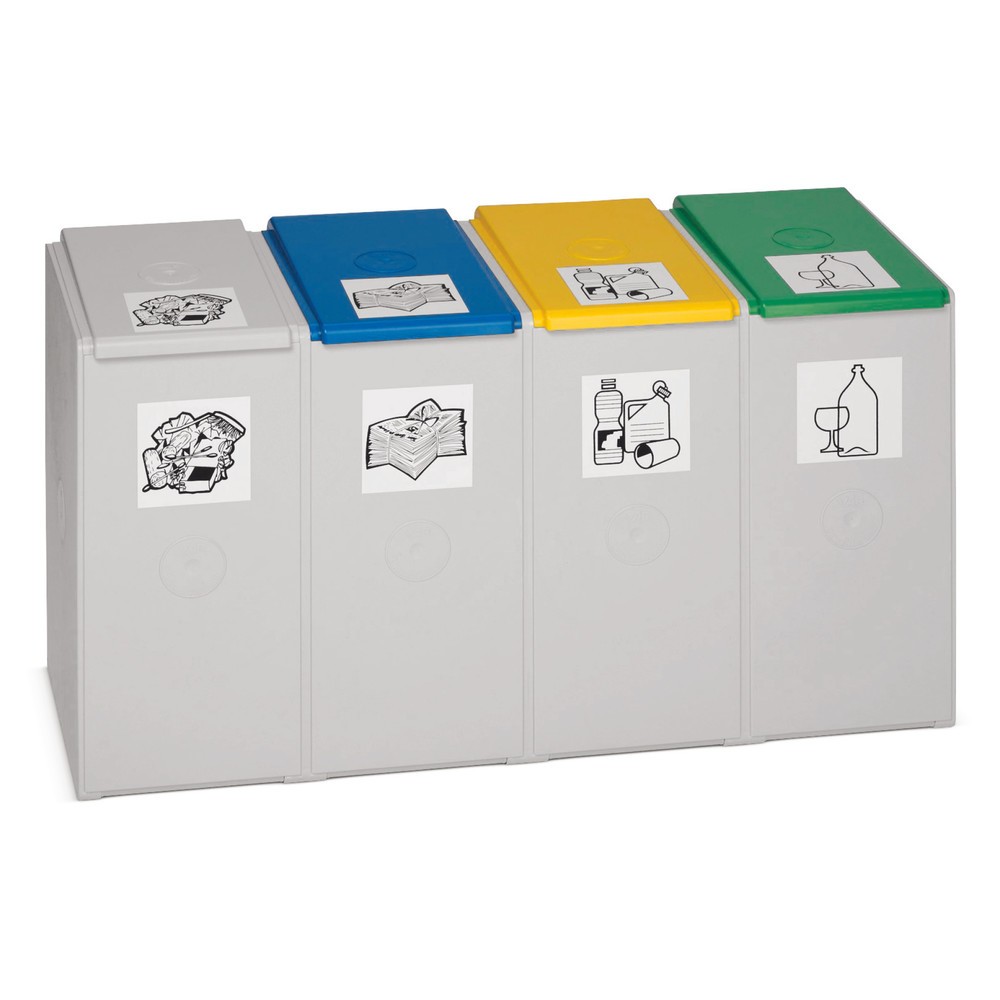 Illustration du produit: Collecteur de déchets VAR®, 40 litres, quadruple