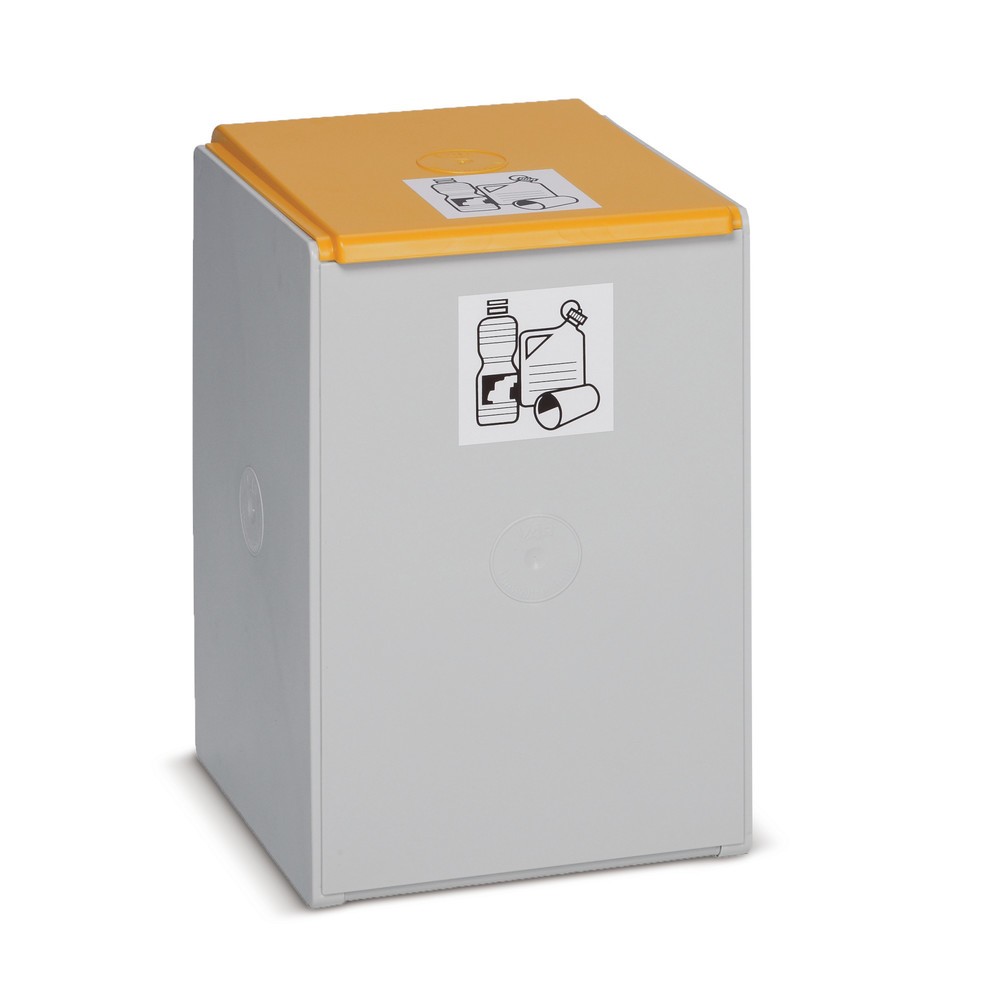 Illustration du produit: Collecteur de déchets VAR®, 40 litres, couvercle jaune
